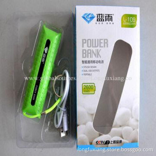 New design 2,600mAh mini power bank, CE & RoHS marks